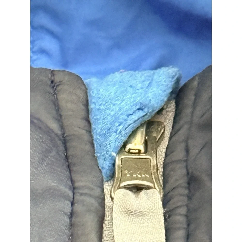 The North Face Toddler Reversible Hooded Jacket Coat 4T Fleece Blue Full Zip